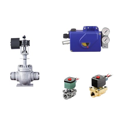Chinese pneumatische besturingsklep met Intelligent Original Foxboro SRI990 Valve Positioner en ASCO Solenoid Valve