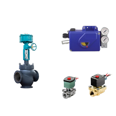 Chinese pneumatische besturingsklep met Intelligent Original Foxboro SRI990 Valve Positioner en ASCO Solenoid Valve