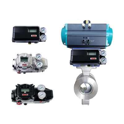 Elektrische besturingsklep met Tissin Smart Valve Positioner TS700 Series Pneumatic Positioners en Asco Solenoid Valve