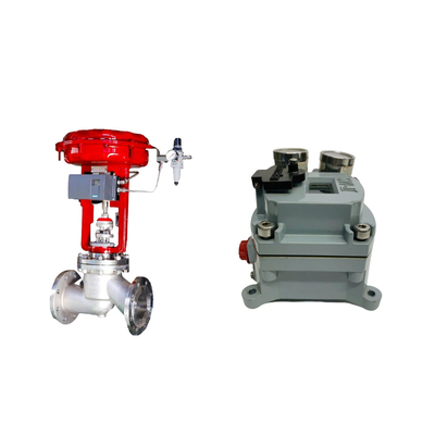Chinese pneumatische besturingsklep met Masoneilan SVI2-21123121 Valve positioner en ASCO solenoïde klep