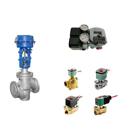 Chinese pneumatische besturingsklep met Masoneilan SVI2-21123121 Valve positioner en ASCO solenoïde klep
