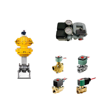 Chinese pneumatische besturingsklep met Masoneilan SVI2-21113111 Valve positioner en ASCO solenoïde klep