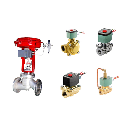 Chinese pneumatische besturingsklep met Masoneilan SVI2-21113111 Valve positioner en ASCO solenoïde klep