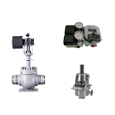 Chinese pneumatische regelklep met Masoneilan SVI2-21113111 Valve Positioner en Fisher SR5 drukregulerende klep