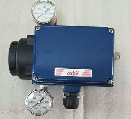 Controleventil met pneumatische actuator en Azbil AVP100 AVP102 pneumatische slimme ventiel positioner