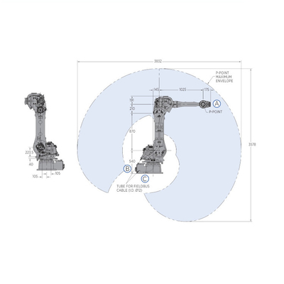 YASKAWA GP50 Industriële robot 50 kg Nutteload als automatische manipulator als 6-assige robotarm