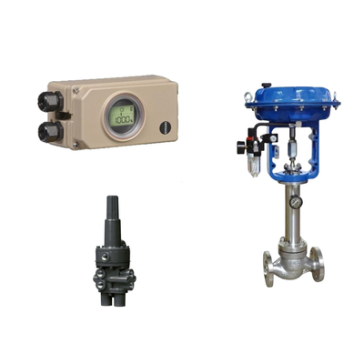 Chinese pneumatische regelklep met Samson 3730-3 Valve Positioner En Fisher 377 Druk Sensing Trip Valves