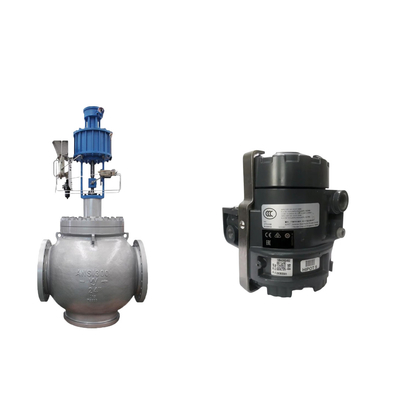 Globe Valve met Masoneilan SVI2-AP-serie Valve Positioner en Fisher 846 Electro Pneumatic Transducer