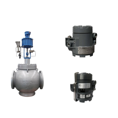 Globe Valve met Masoneilan SVI2-AP-serie Valve Positioner en Fisher 846 Electro Pneumatic Transducer