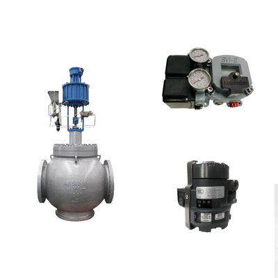 Globe Valve met Masoneilan SVI2-AP-serie Valve Positioner en Fisher 846 Electro Pneumatic Transducer