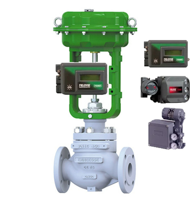 Pneumatische besturingsklep met Burkert-solenoïde klep en DVC6200 DVC2000 positioner voor algemene toepassingen