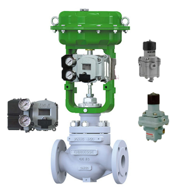 Grijs Masoneilan Reguler 78-40 en SVI II AP Smart Valve Positioner met Hart Communication voor besturingsklep