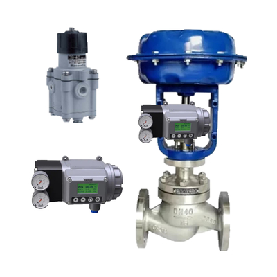 Chinese pneumatische regelklep met originele MASONEILAN model pneumatische positioner SVI3 En regulator 78-40 In voorraad