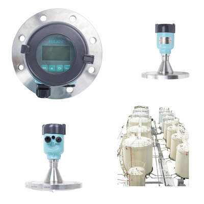 Olieopslagtank Liquid Level Measuring Instrument uitgerust met FEEJOY RRF5 80GHz Radar Level Transmitter