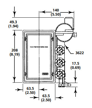 Precieze throttling Fisher 3620J Electro pneumatische klep positioner met Fisher regulator en ASCO solenoïde klep
