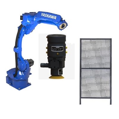 6 Axis Robotic Arm Yaskawa GP12 met CNGBS slijpkop en hek voor CNC slijprobots