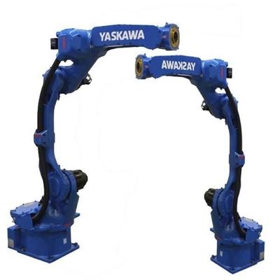 6 Axis Robotic Arm Yaskawa GP12 met CNGBS slijpkop en hek voor CNC slijprobots