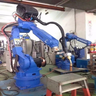 6 Axis Robotic Arm Yaskawa GP12 met CNGBS slijpkop en hek voor CNC slijprobots