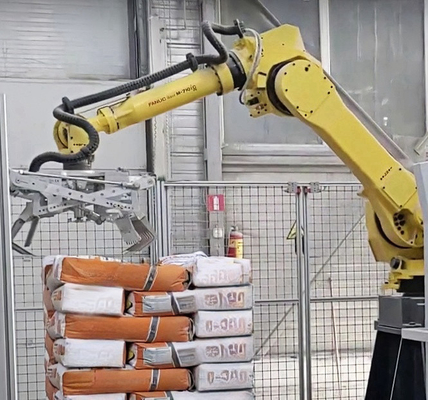 Robot palletiser FANUC M-710iC/70 Glas vacuüm lift handhaving machine robot vloeistof handhaving robot voorraad leverancier