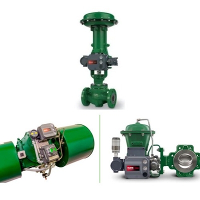 Druk- / stroomregelaar met Fisher 1052/2052 actuator en DVC6200 3610J klep positioner
