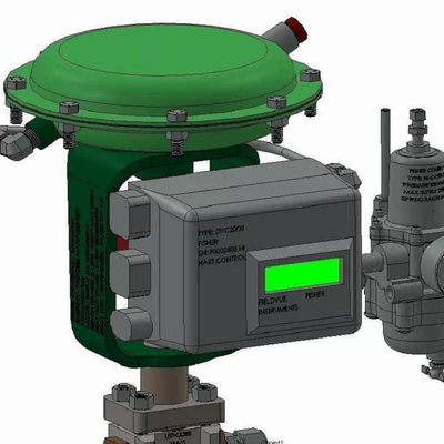 Druk-/stroomregelaar Skid met Fisher Control ET/EZ En 657/667 Pneumatische actuatoren DVC6200 Valve Positioner