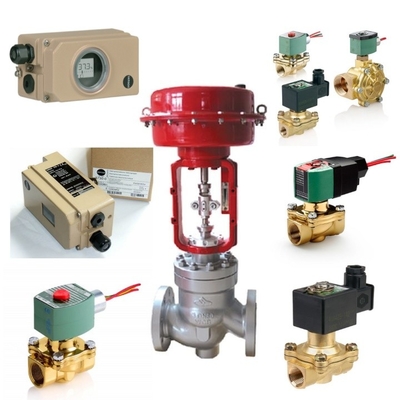 Samson 3241 besturingsklep en 3271-750 vierkante centimeter pneumatische actuator met 3730-4 klep positioner