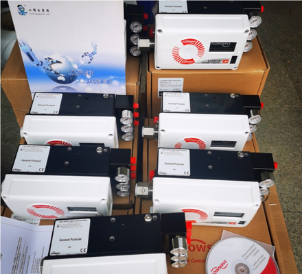 Messingcontrole klep met flowserve Logix 510MD/510si-15 klep positioner en Masoneilan 78-40 drukverlagende klep