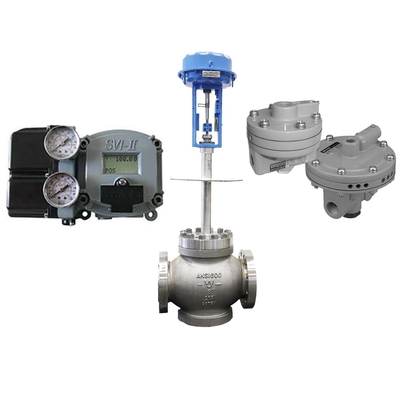 De koolstofstaal bedieningskleppen gebruiken Masoneilan SVI2-21123111 Valve positioner en Fisher846 elektrische omvormers