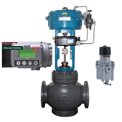 China DN200 regelklep met Masoneilan SVI3-21111112 Valve Positioner 78-40 drukverlagend klep