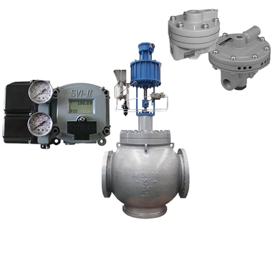 Masoneilan SVI2-21113111 Valve positioner uitgerust met Chinese besturingsklep en Masoneilan 78-40 REGULATOR