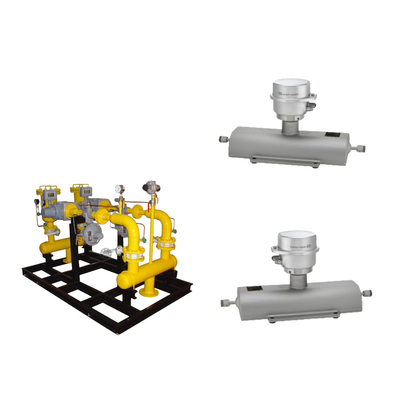 Brandstofgasskids met zeer nauwkeurige Proline Promass A 100 Coriolis Endress + Hauser-stroommeter
