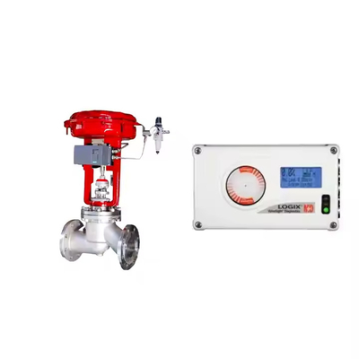 Pneumatische regelklep met flowserve Logix 520MD positioner voor ventielregeling Smart Digital Flowserve Valve positioner