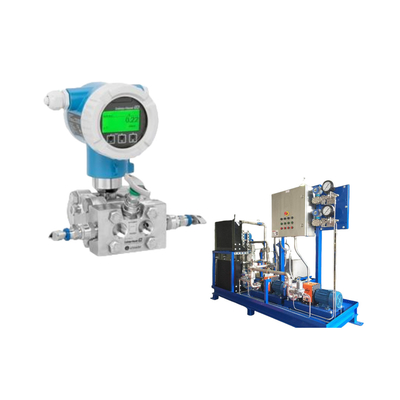 Brandstofgasskids met zeer nauwkeurige deltabar PMD75B Endress + Hauser drukzender