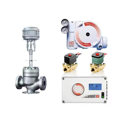 Pneumatische besturingsklep met Flowserve Logix 520MD Positioner voor Smart Digital Flowserve Valve Positioner