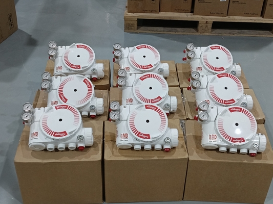 Flowserve Foxboro Valve Positioner 3200MD met vlindercontrole klep en 67CFR filter regulator ASCO solenoïde klep