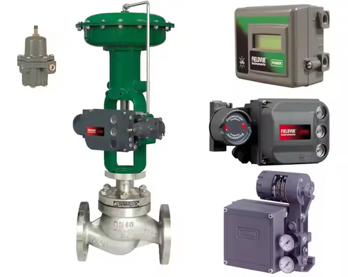 Chinese kleponderdelen met Fisher klep positioner en ASCO 210 solenoïde klep en 78-40 filter druk regulator