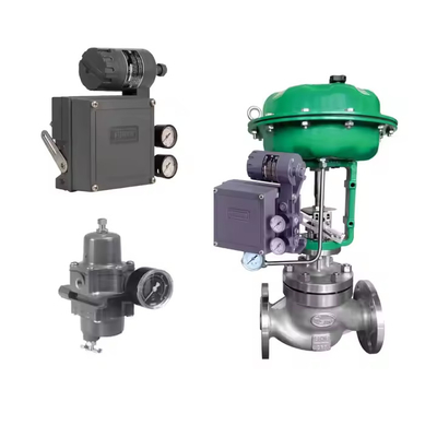 Fisher 3582i Elektro-pneumatische ventiel positioner en Fisher 67CFR luchtfilter regulator voorraad leverancier met pneumatische besturingsklep