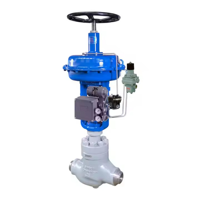 Chinese besturingsklep met Fisher 3582 Valve Positioner En Masoneilan78-80s Filter Regulator Rotork YT-300 Volume Booster