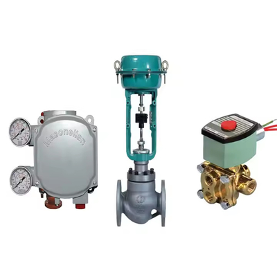 Leverancier voorraad Chinese kleponderdelen met Masoneilan SVI1000 klep positioner en ASCO 210 solenoïde klep