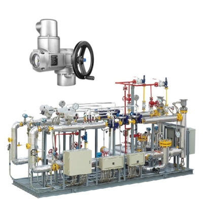 Valve Switching Skid met elektrische klepactuator Auma SO SOR elektrische actuator