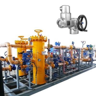 Valve Switching Skid met elektrische klepactuator Auma SO SOR elektrische actuator