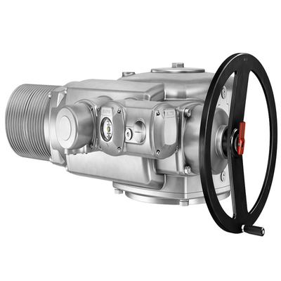 De druk/stroomregelaar is uitgerust met SAR 07.2/SAR 16.2 Auma elektrische actuator en AC/AM bediening