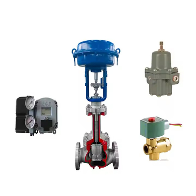 Geavanceerde prestatiebeheersventielen Masoneilan SVI II AP/SVI 2 Digitale ventielpositionair met pneumatische actuator / ventieldeel