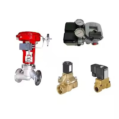 China'S beroemde pneumatische besturingsklep met Masoneilan SVI2-21123121 positioner en Burkert 5404 Solenoioid klep