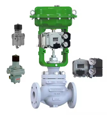 Chinese klep geavanceerde roestvrij staal koolstof top lichaam controle klep met Masoneilan SVI2 klep positioner
