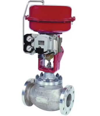 Chinese Valve Double Port Valve Geavanceerd Roestvrij staal Carbon Top Body Met Masoneilan SVI2 Valve Positioner