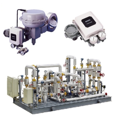 Druk / Stroom Control Skid KOSO 710E/720E vlinder klep en 6500RA pneumatische actuator en EPB811 klep positioner set