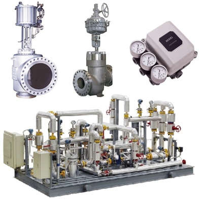 Stroomregelaar Valve Skid Uitgerust Met KOSO Valves 500M/500D En 5200LA/6300LA Pneumatische Actuatoren EP800 Valve Positioners