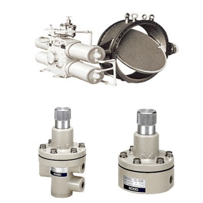 Druk/stroomregeling Slip en KOSO-kleppen CL-420/CL-523 Sluitkleppen PRF310/PRF400 Filterregulator