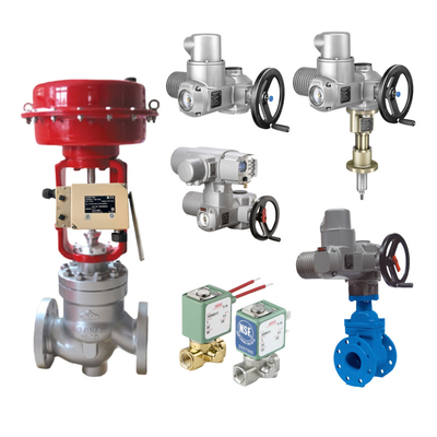 AUMA SA 07.2 tot en met 16.2 SAREx 25.1 tot en met 40.1 Multi-Turn Actuator met SAMSON 4763 Control Valve en ASCO Solenoid Valve In Stock